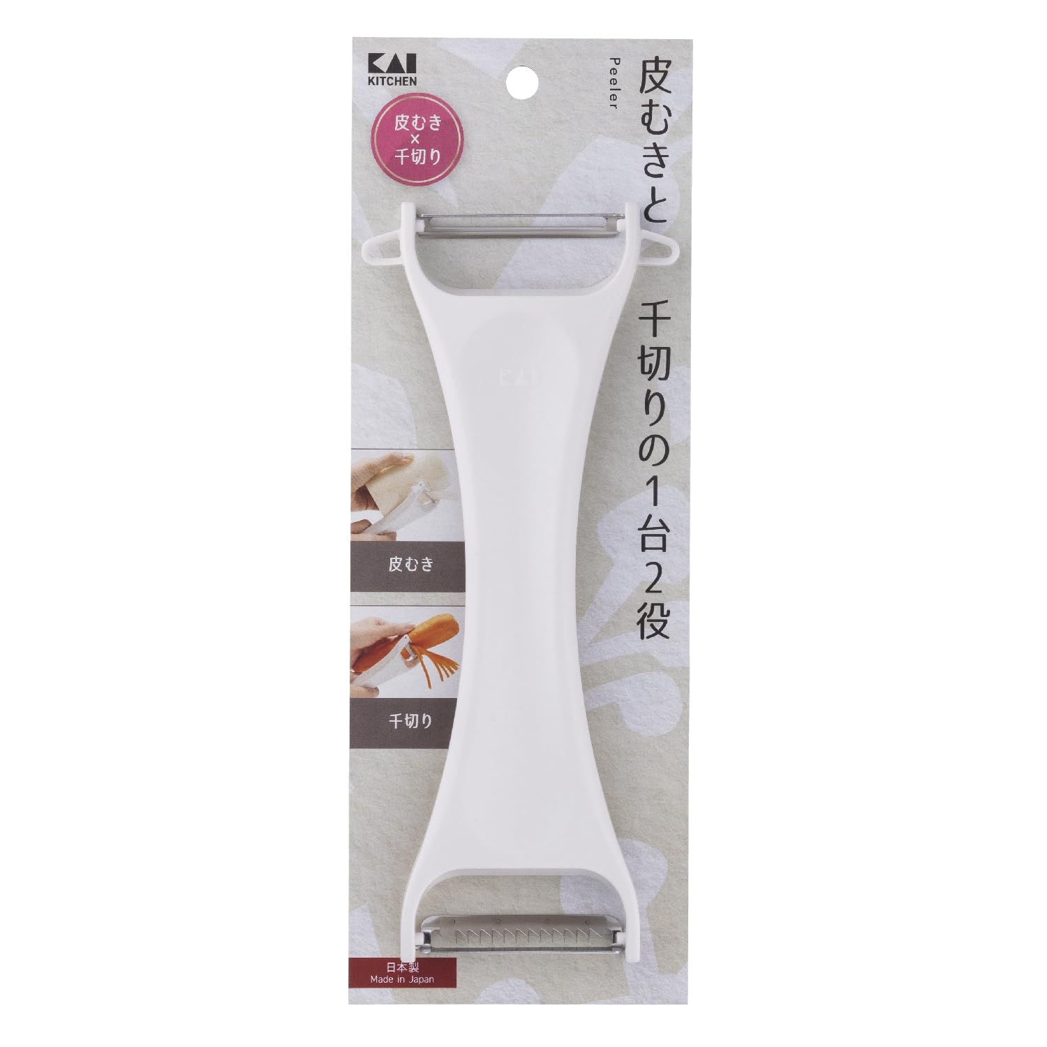 らきむき専用ページ Amazon｜貝印 KAI 皮むき 千切り 両方使える 両用 ピーラー 皮